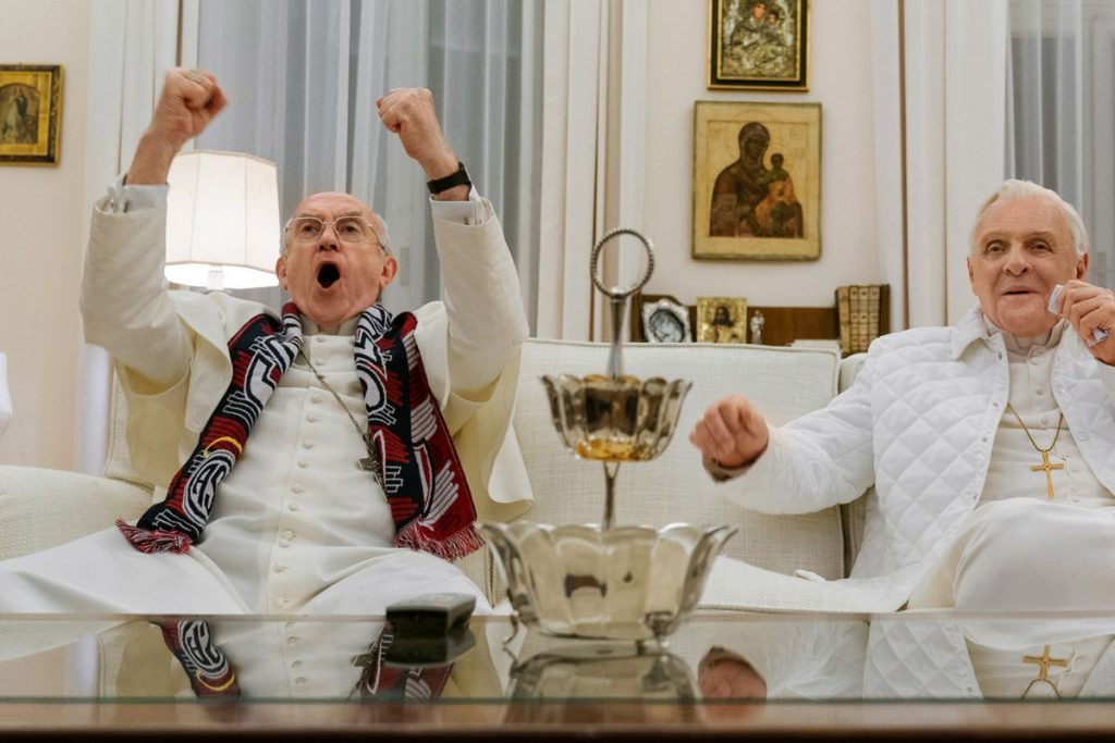 Adegan di film The Two Popes.