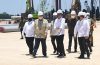 Presiden Joko Widodo dalam acara groundbreaking pembangunan smelter PT Freeport Indonesia, KEK Gresik, Jatim, Selasa (12/10/2021).