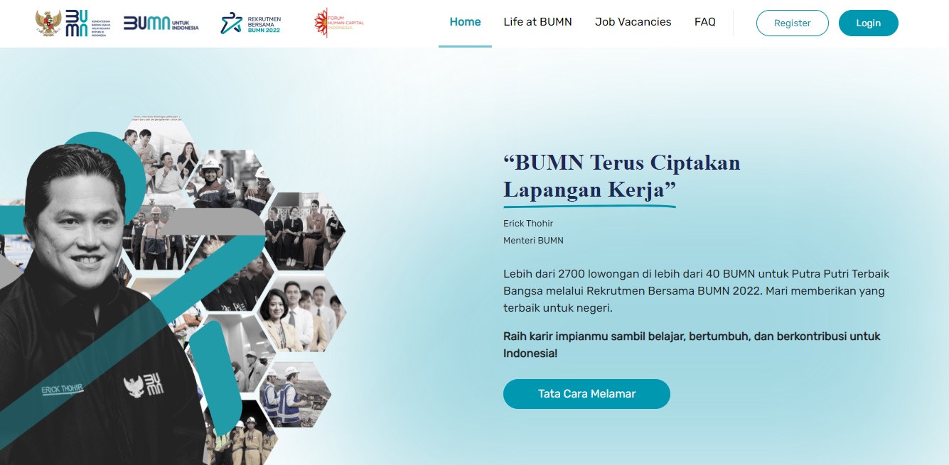 Rekrutmen bersama BUMN 2022.