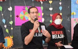 Menteri Pendidikan, Kebudayaan, Riset, dan Teknologi (Mendikbudristek), Nadiem Anwar Makarim.