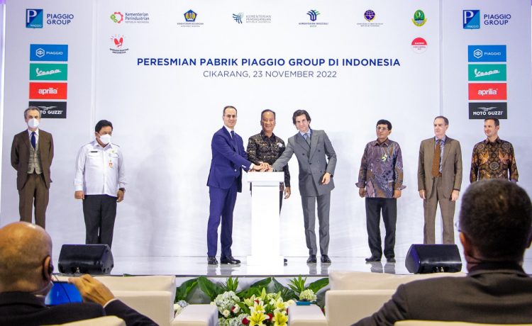 Secara resmi, Piaggio buka pabrik di Indonesia.