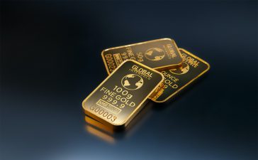 Ilustrasi investasi emas logam mulia.