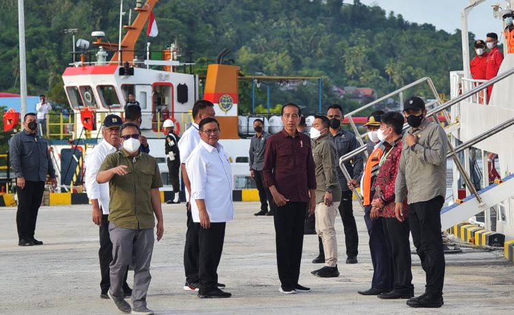 Kunjungan Presiden Joko Widodo ke Likupang, Kamis (19/1/2023).