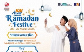 Diskon tiket kereta api pada periode mudik Lebaran 2023.