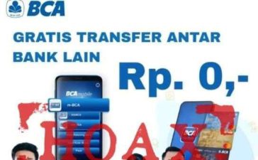 Modus penipuan transfer gratis antarbank mengatasnamakan BCA.