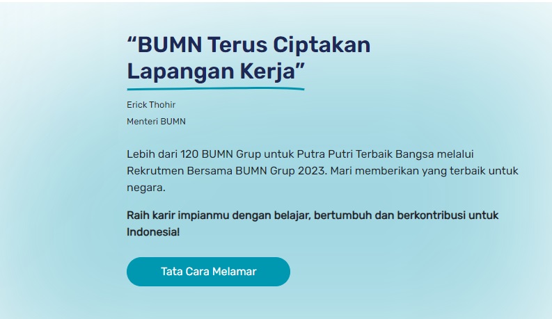 Tes Online Tahap 2 Rekrutmen Bersama BUMN 2023