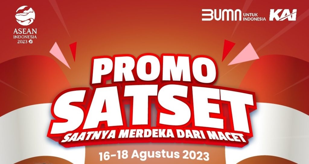 Promo Satset tiket kereta api dalam rangka Hari Kemerdekaan