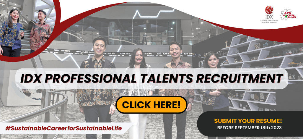 Bursa Efek Indonesia buka loker untuk 29 posisi.