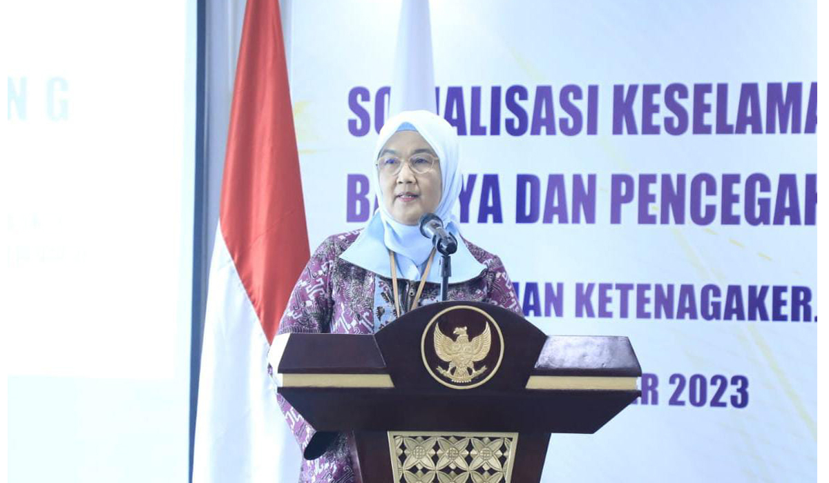 Pelaksana Tugas Direktur Jenderal Pembinaan Penempatan Tenaga Kerja dan Perluasan Kerja (Binapenta dan PKK) Haiyani Rumondang.