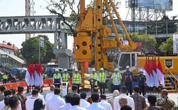 Pembangunan LRT Fase 1B Velodrome-Manggarai mulai dilakukan.