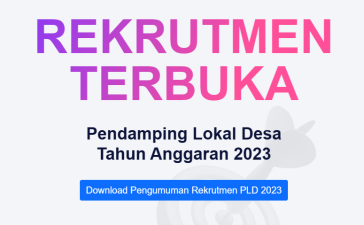 Kemendes PDTT buka rekrutmen Pendamping Lokal Desa 2023.