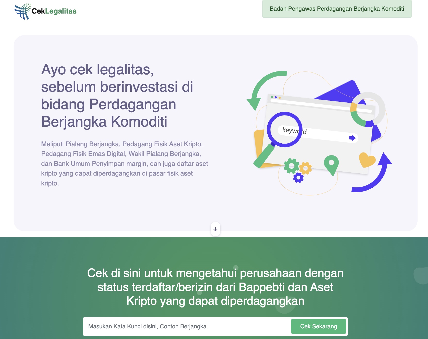 Bappebti blokir ribuan situs perdagangan berjangka komoditi ilegal pada 2023.