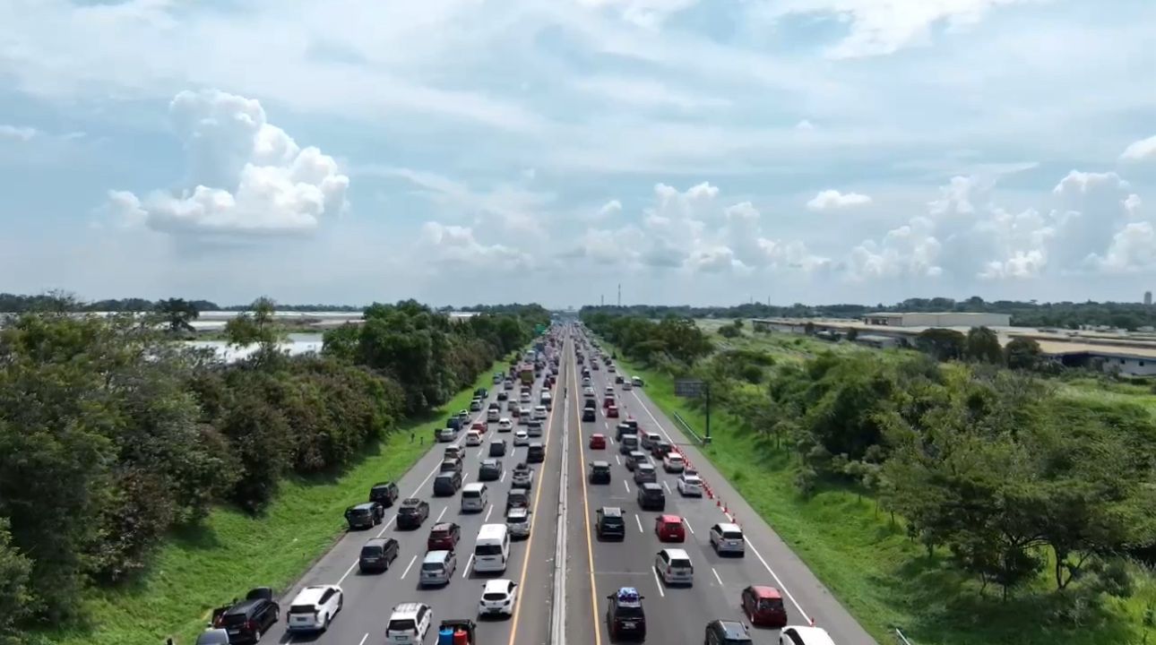 Ilustrasi Jasa Marga sebut perkiraan masih ada 48% pemudik belum balik Jabotabek.