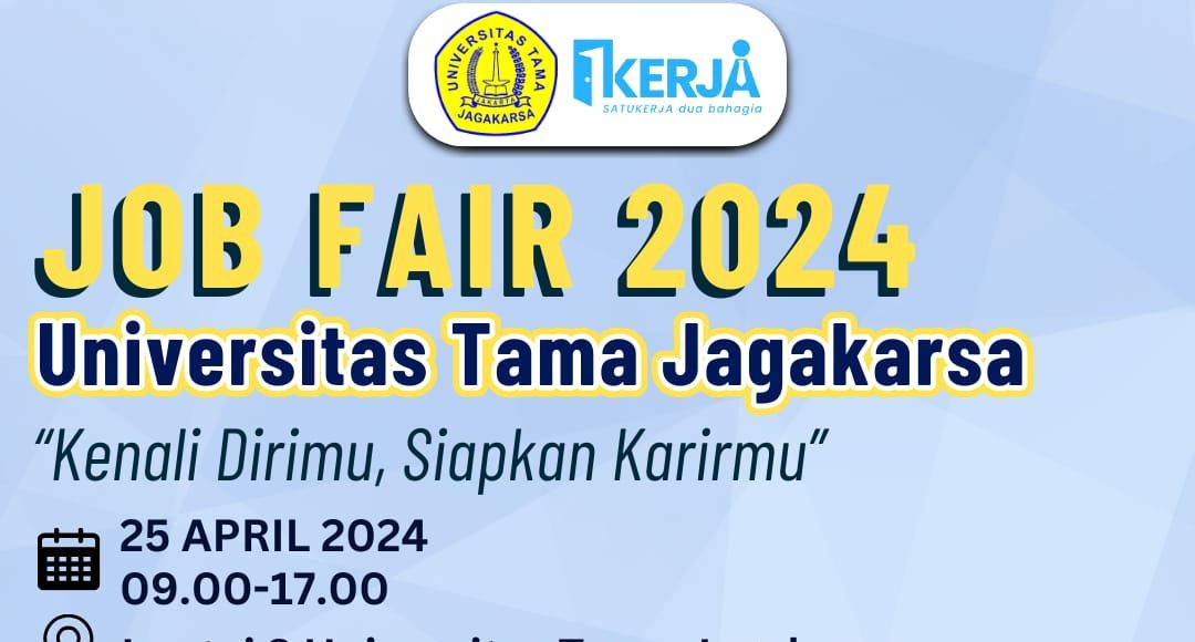 Universitas Tama Jagakarsa selenggarakan acara job fair 2024.