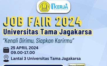 Universitas Tama Jagakarsa selenggarakan acara job fair 2024.