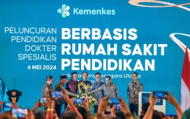 Presiden Joko Widodo meresmikan Program Pendidikan Dokter Spesialis (PPDS) Berbasis Rumah Sakit Pendidikan, Senin (6/5/2024) untuk mengatasi rasio dokter di Indonesia.