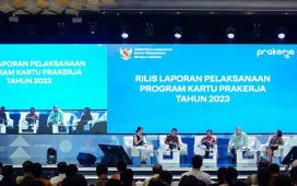 Prakerja mengumumkan hasil kinerja selama periode 2020-2023 dalam acara Rilis Laporan Pelaksanaan Program Kartu Prakerja Tahun 2023, Rabu (15/5/2024).